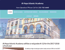 Tablet Screenshot of alaqsaislamicacademy.com